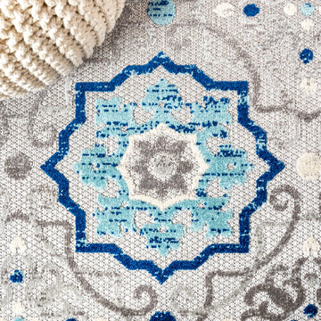 Mediterranean Medallion Indoor/outdoor Area Rug